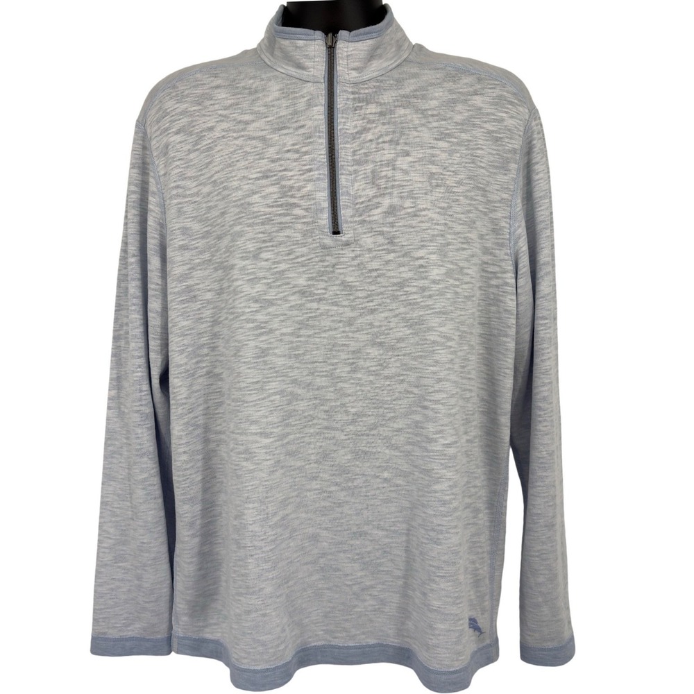 Tommy Bahama Quarter Zip Mens M Layering Golf Preppy Cruisewear Vacation Coastal